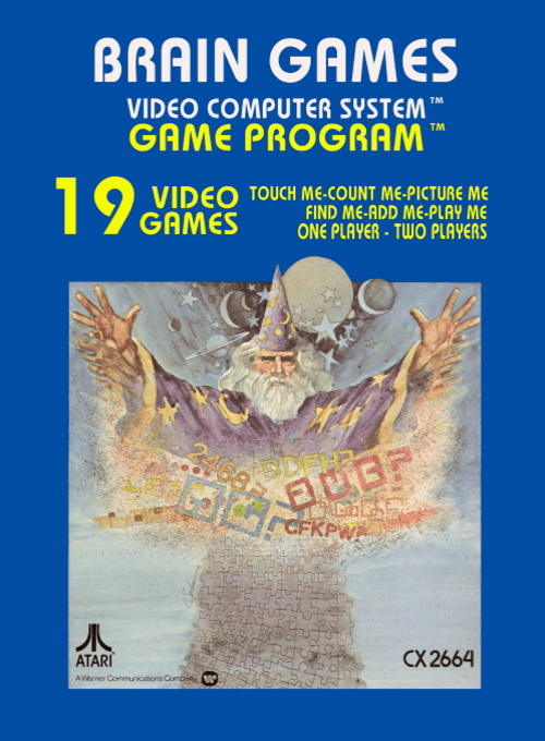 Brain Games box art for Atari 2600